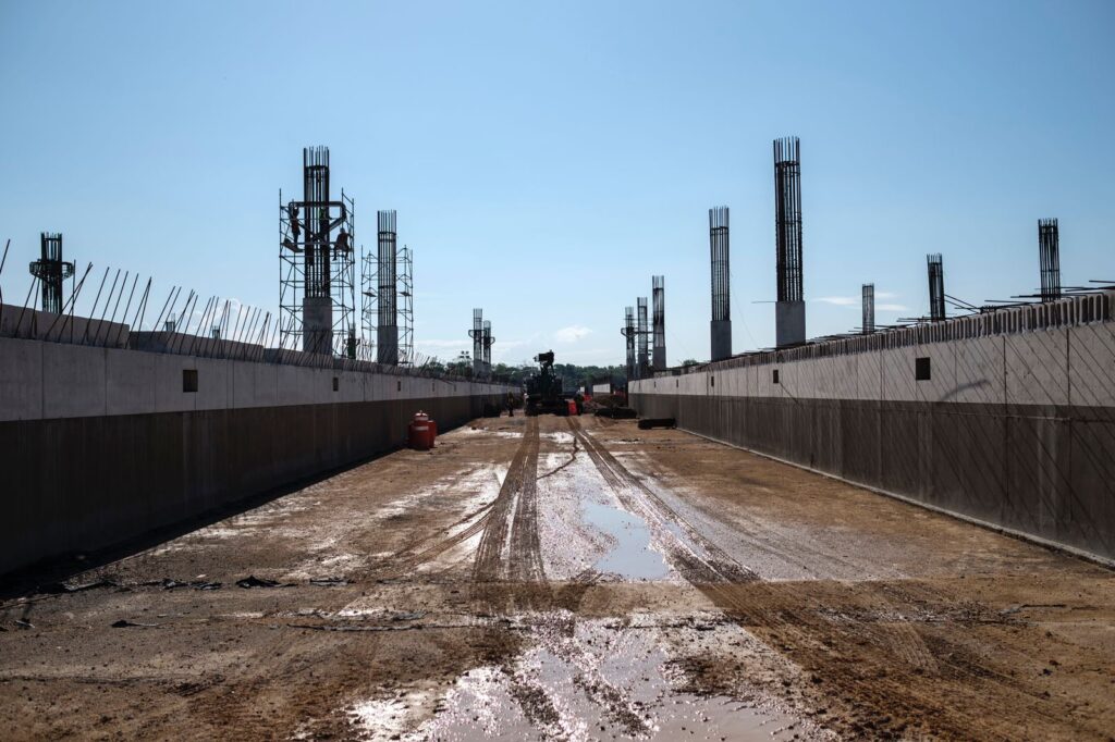 avances de la estación Cancún Tren maya